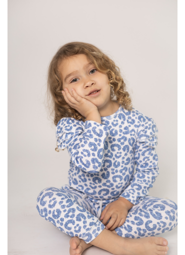 Play Set / Blue Flower Leopard